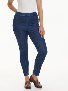 R Jeans Stretchy Pull On Dark Wash Skinny Jeans